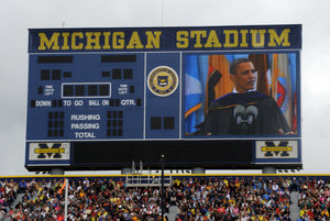 Obama on scoreboard.JPG